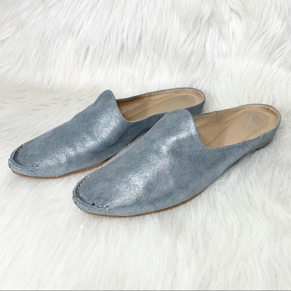 SOLD-Donald J. Pliner Metallic Leather Mule - Picture 3 of 9